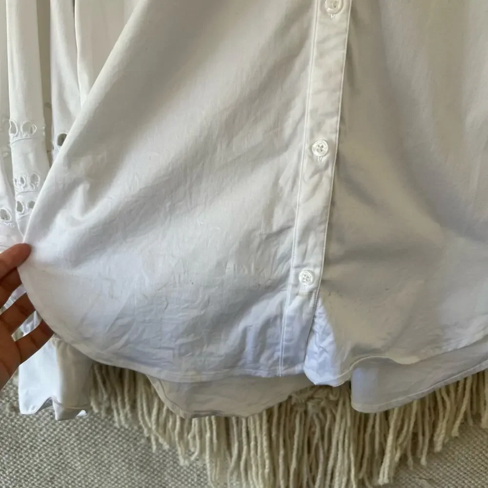 Kate Spade Poplin Cutwork Shirt